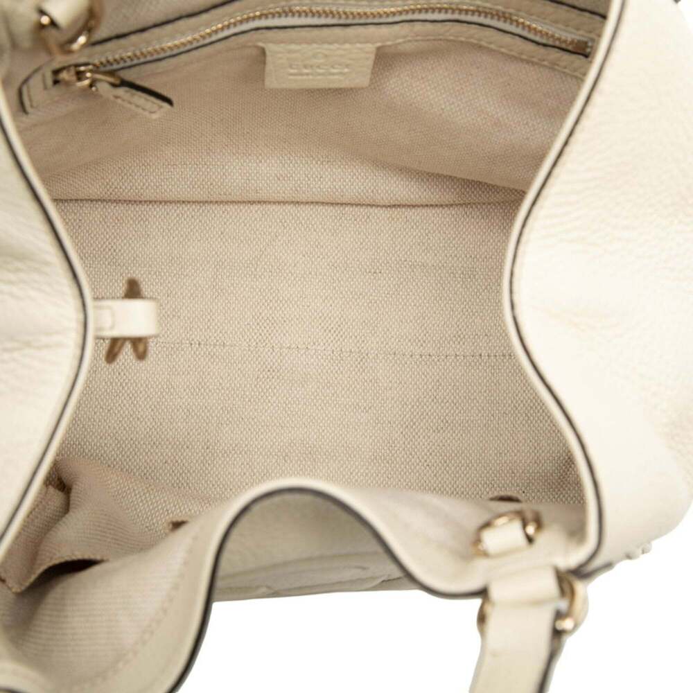 GUCCI White Leather Shoulder Bag - Picture 4 of 6
